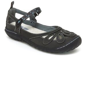 Jambu wildflower encore Mary Janes in charcoal. 8
